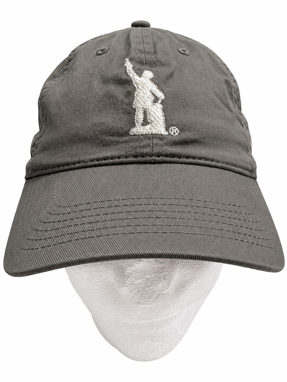 Vulcan Birmingham Alabama Gray Cotton Embroidered Dad Hat Adjustable